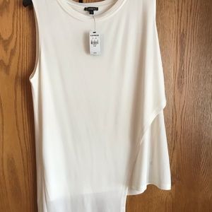 Asymmetrical tank, dressy style, Size Lg